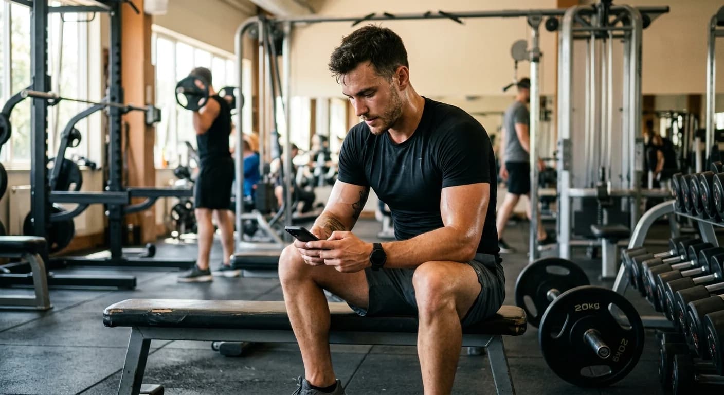 Fit persoon in de gym — CalorForm resultaat