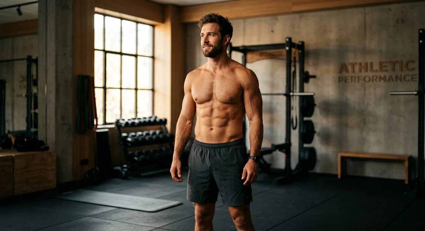 Fit persoon in de gym — CalorForm resultaat